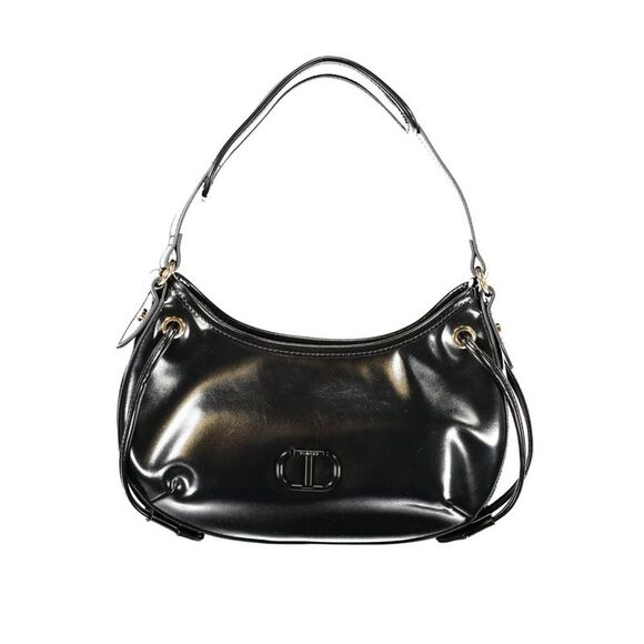 Twinset Leather Shoulder Bag Women Black Handbags
